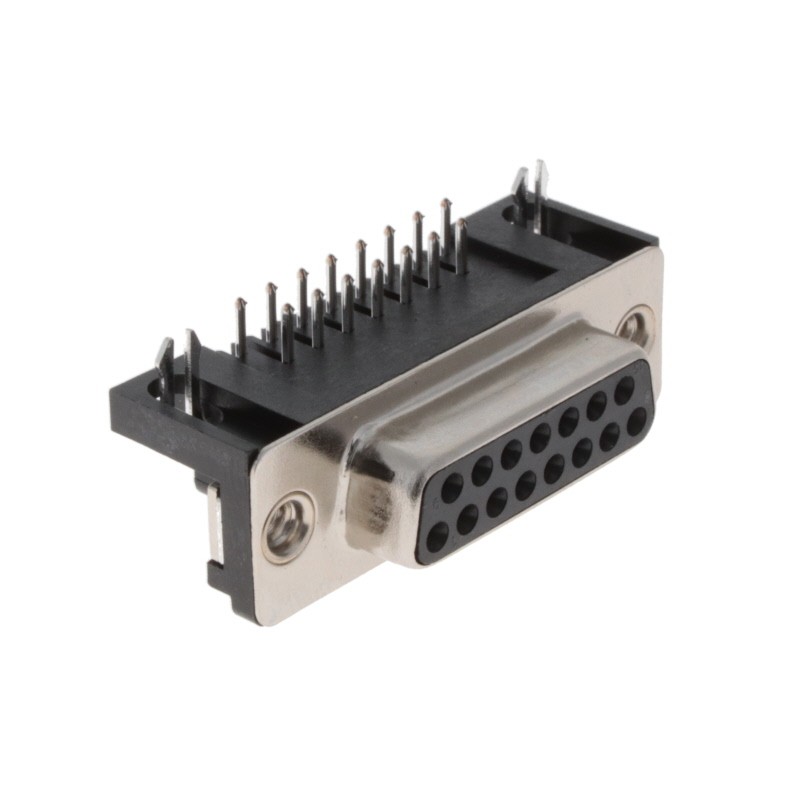 1 pcs : K22XHT-A15S-N - CONN D-SUB RCPT 15POS R/A SLDR