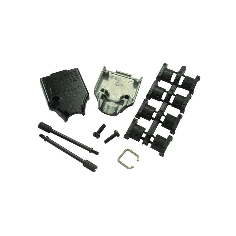 1 pcs : MHDTZK15-BK-K - 15 WAY D-SUB HOOD DIE CAST TOP E