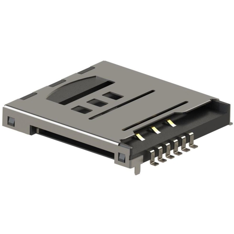 1 pcs : 009162006501150 - CONN MICRO SD/SIM CARD R/A SMD