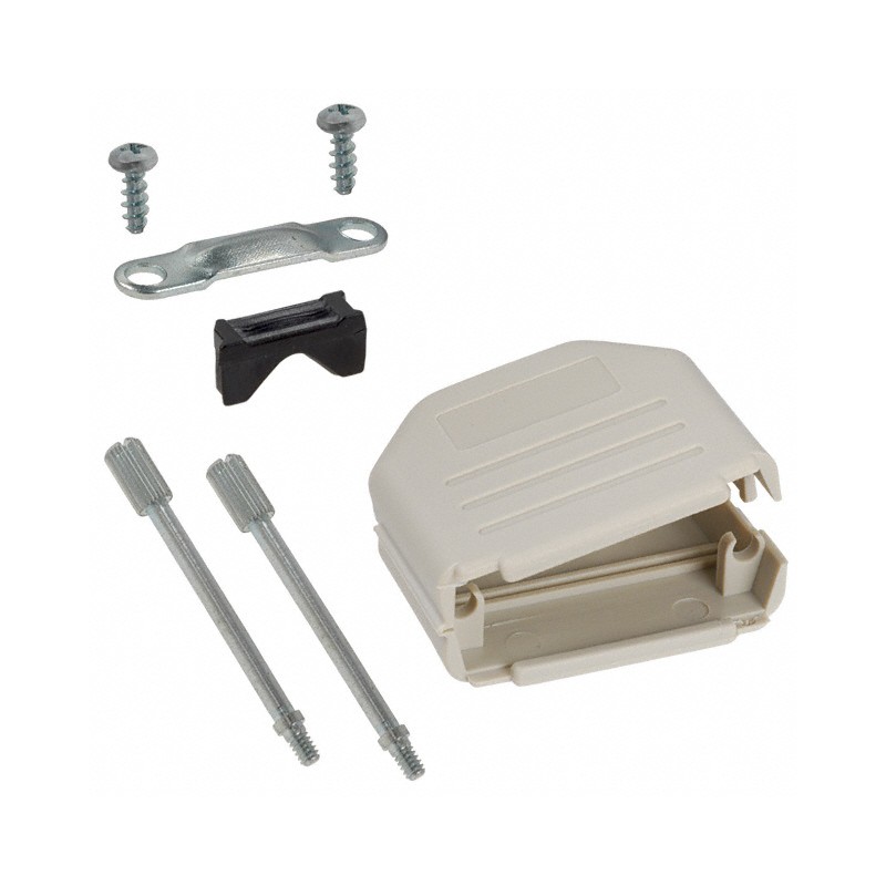 1 pcs : 972-015-01SR031 - CONN BACKSHELL 15POS 180DEG GRAY