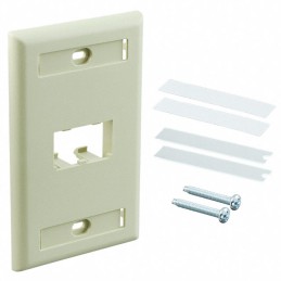 1 pcs : CFPL2EIY - SINGLE GANG, VERTICAL FACEPLATE