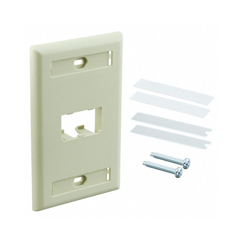 1 pcs : CFPL2EIY - SINGLE GANG, VERTICAL FACEPLATE