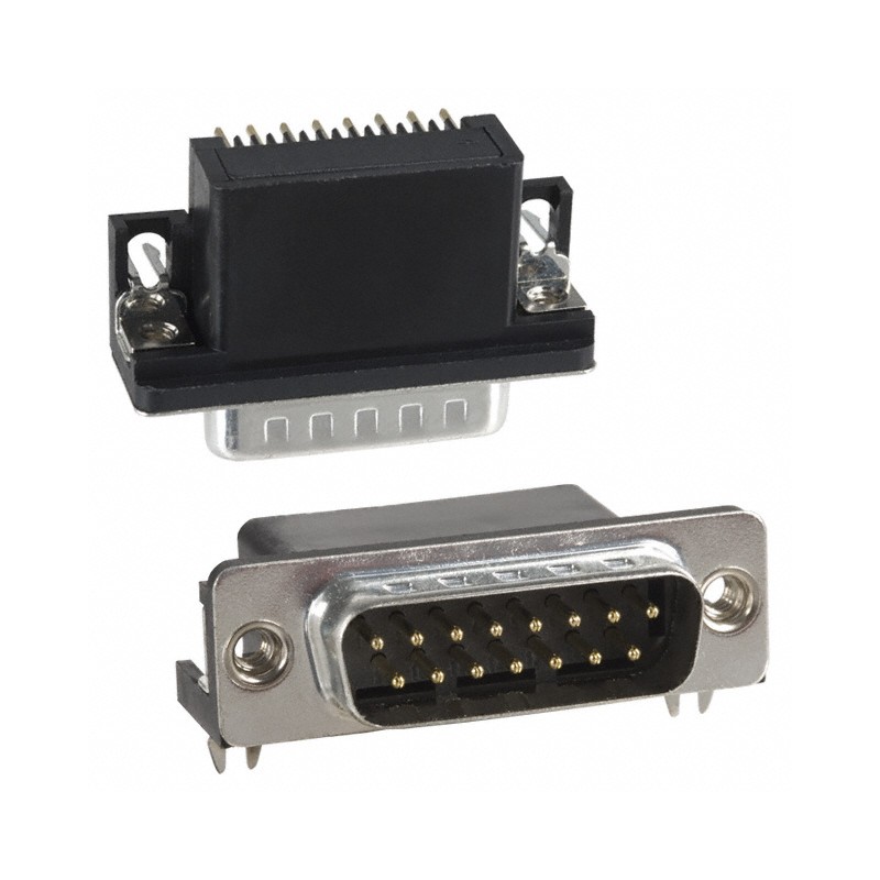 1 pcs : 183-015-113R531 - CONN D-SUB PLUG 15POS R/A SLDR