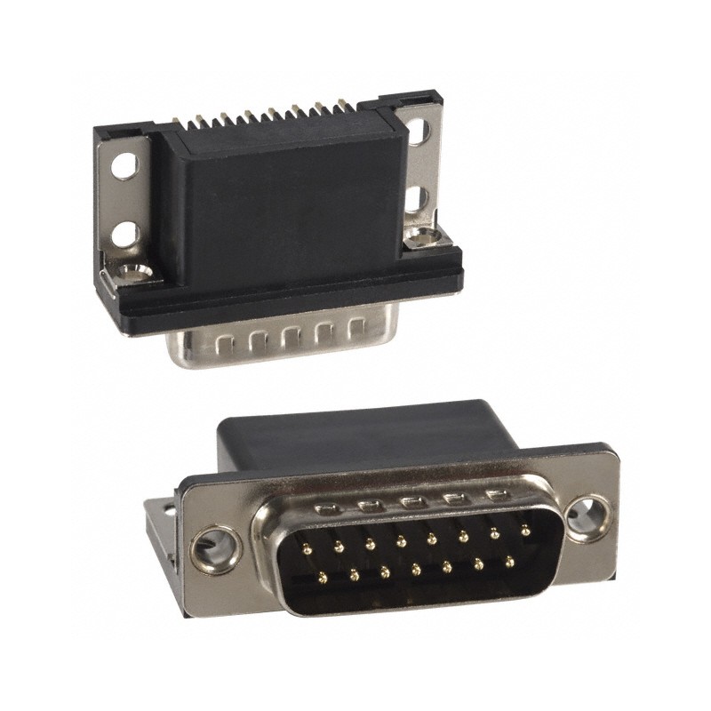 1 pcs : 183-015-113R161 - CONN D-SUB PLUG 15POS R/A SLDR