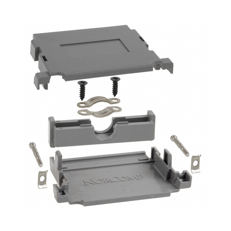 1 pcs : 983-037-010R031 - CONN BACKSHELL 37POS 180DEG GRAY