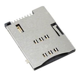 1 pcs : 0475530001 - CONN SIM CARD PUSH-PUSH R/A SMD