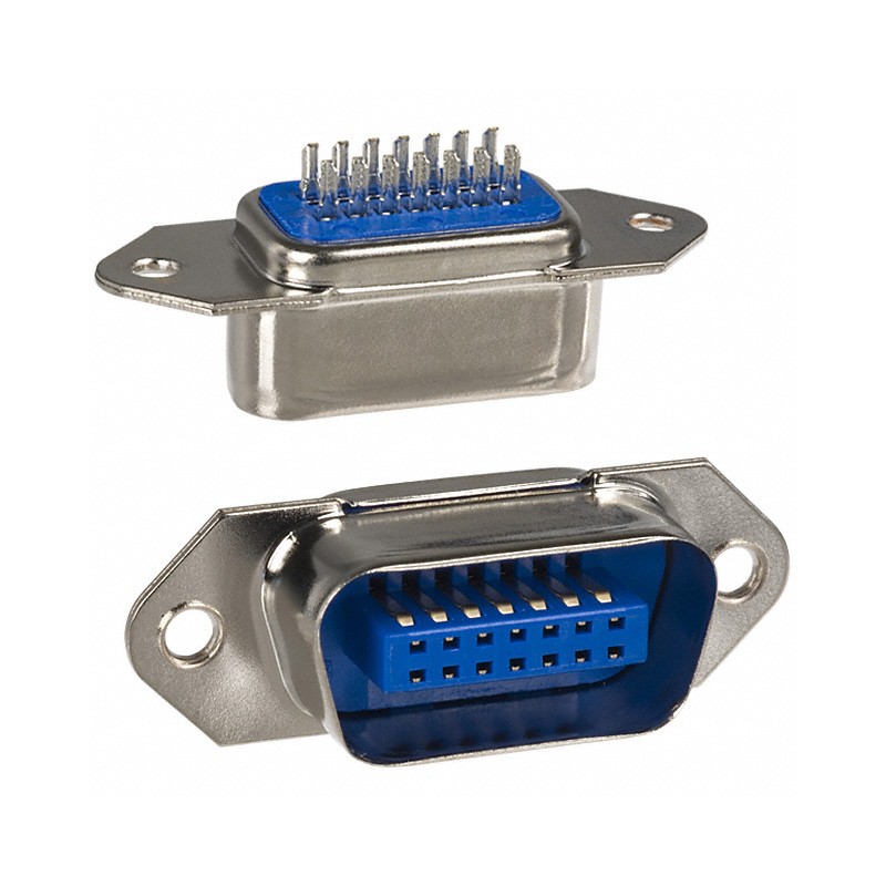 1 pcs : 111-014-103L001 - CONN SCSI PLUG 14P STR SLDR CUP