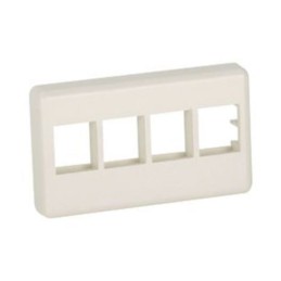 1 pcs : NK4MFWH - FACEPLATE 4PORT WHITE