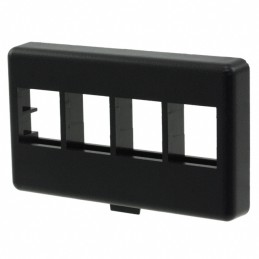 1 pcs : NK4MFBL - FACEPLATE 4PORT BLACK
