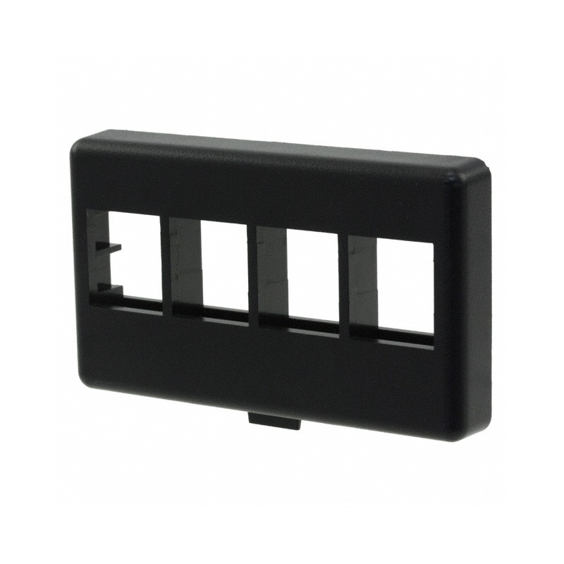1 pcs : NK4MFBL - FACEPLATE 4PORT BLACK