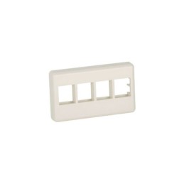 1 pcs : NK4MFIW - FACEPLATE 4PORT OFF WHITE
