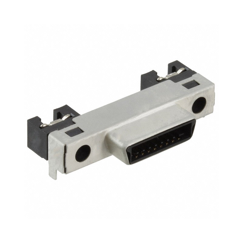 1 pcs : DH60-17P - CONN SCSI RCPT 17POS R/A SOLDER