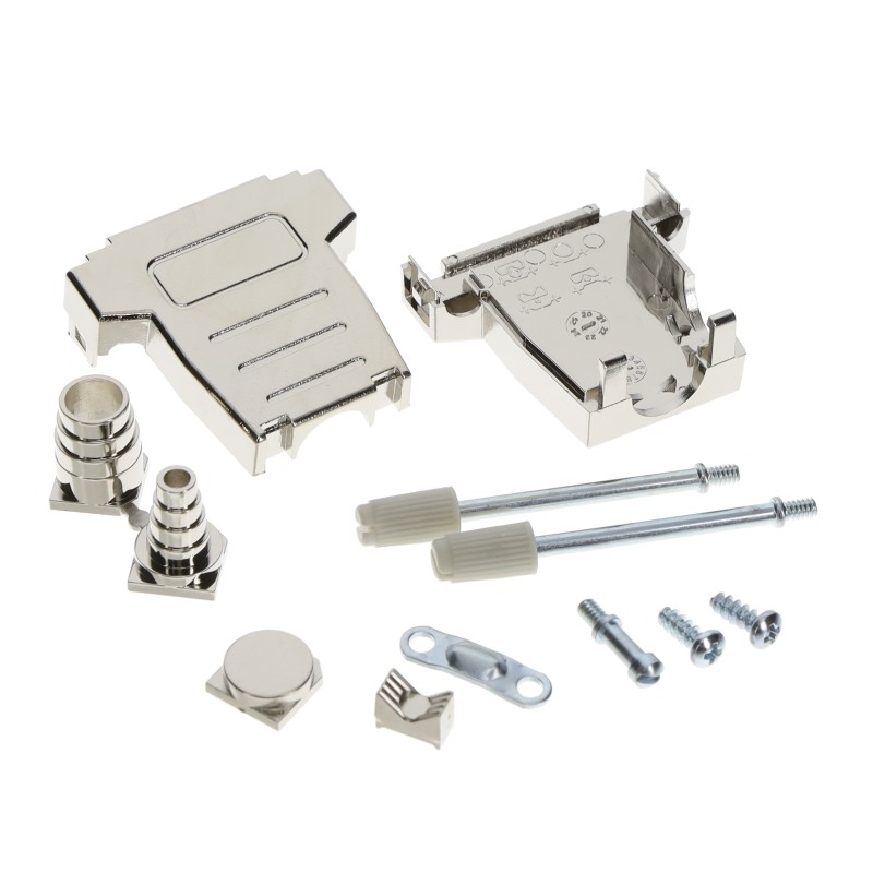 1 pcs : MHDSSK-M-15-L-K - 15 WAY D-SUB HOOD METPLAS TOP AN