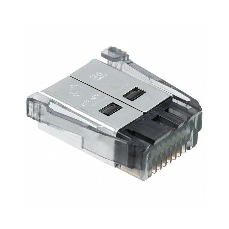 1 pcs : 5-1761184-3 - CONN PLUG 8POS SDL 24AWG AU FLAT