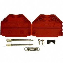 1 pcs : 972-025-01SR061 - CONN BACKSHELL 25POS 180DEG RED