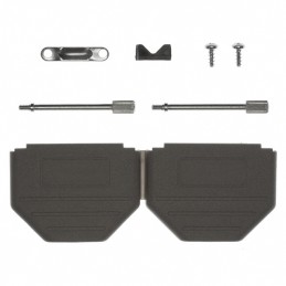 1 pcs : 972-025-01SR031 - CONN BACKSHELL 25POS 180DEG GRAY