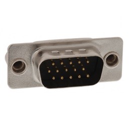 1 pcs : 180-015-103L021 - CONN D-SUB HD PLUG 15POS PNL MNT
