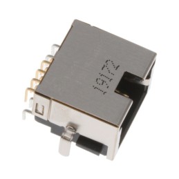 1 pcs : 2041411-1 - RJ45 W/ LED, TAB UP, OFFSET, DIP