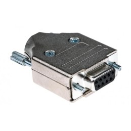 1 pcs : MHDM9-DB9S-K - 9 WAY D-SUB HOOD DIE CAST TOP EN