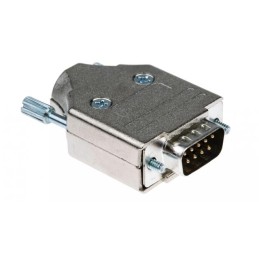 1 pcs : MHDM9-DB9P-K - 9 WAY D-SUB HOOD DIE CAST TOP EN