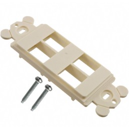 1 pcs : NK4RMFIW - MOD FRAME SNGL GANG 4PORT WHITE