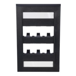 1 pcs : CFPE6BLY - FACEPLATE, 6 PORT, SINGLE GANG,