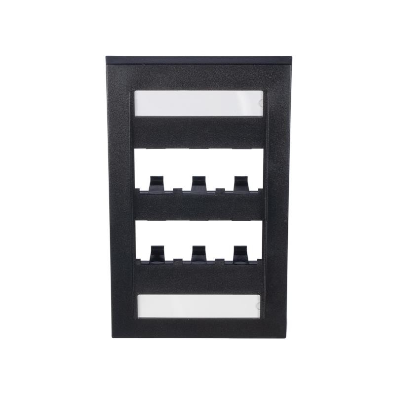1 pcs : CFPE6BLY - FACEPLATE, 6 PORT, SINGLE GANG,