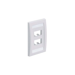 1 pcs : CFPE4IGY - FACEPLATE, 4 PORT, SINGLE GANG,