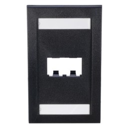 1 pcs : CFPE2BLY - FACEPLATE, 2 PORT, SINGLE GANG,