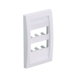 1 pcs : CFPE6IGY - FACEPLATE, 6 PORT, SINGLE GANG,