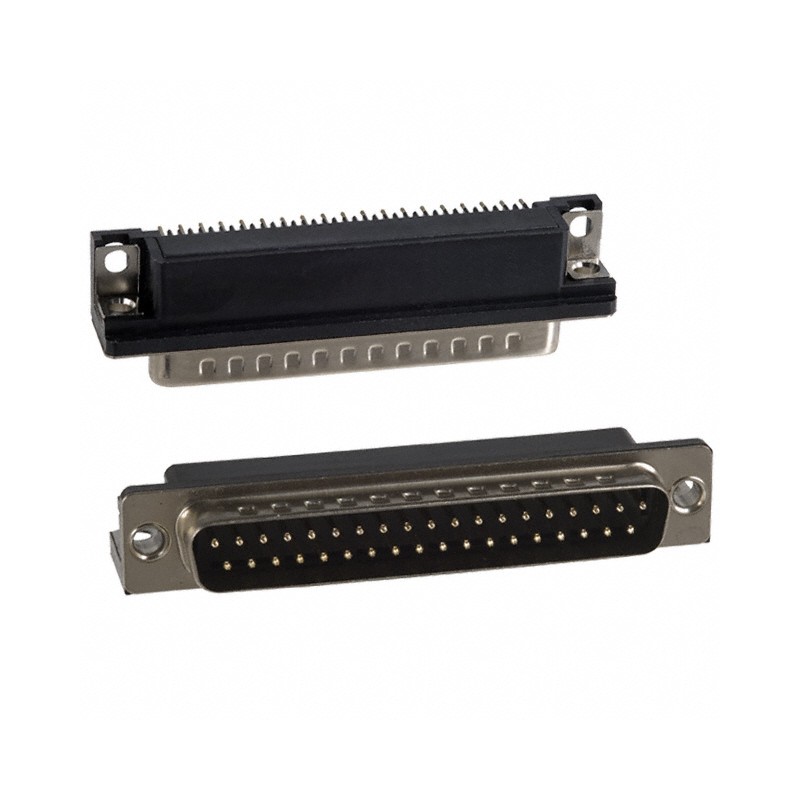 1 pcs : 182-037-113R161 - CONN D-SUB PLUG 37POS R/A SLDR