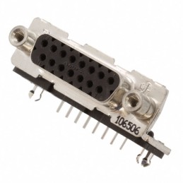 1 pcs : 3-106506-2 - CONN D-SUB RCPT 15POS R/A SLDR
