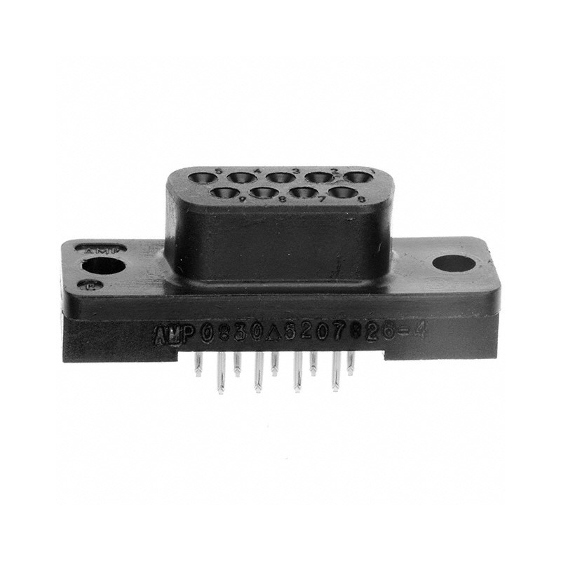 1 pcs : 5207826-4 - CONN D-SUB RCPT 9POS VERT SLDR