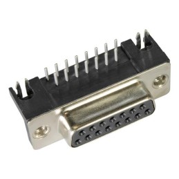 1 pcs : 09682537612 - CONN D-SUB RCPT 15POS R/A SLDR