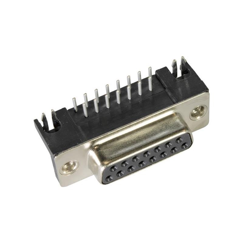 1 pcs : 09682537612 - CONN D-SUB RCPT 15POS R/A SLDR