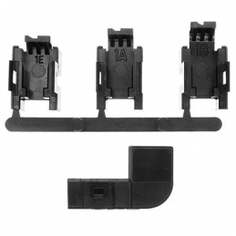 1 pcs : 745550-1 - CONN CABLE CLAMP COVER 90DEG DB9