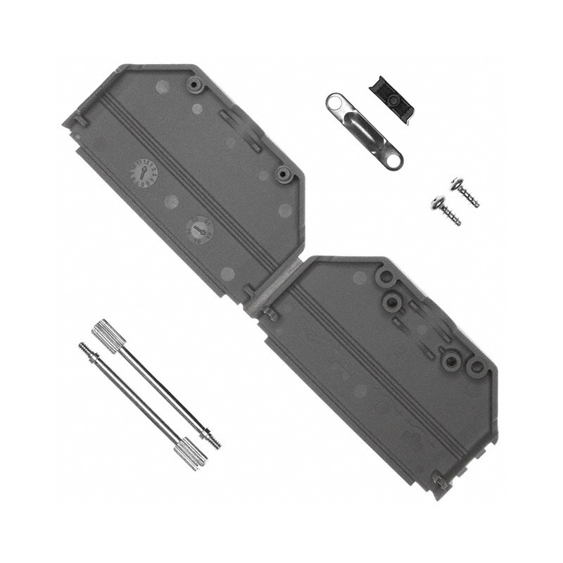 1 pcs : 972-037-01SR031 - CONN BACKSHELL 37POS 180DEG GRAY