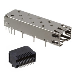 1 pcs : SFPK-SL - CONN SFP RCPT W/CAGE 10P SLD RA