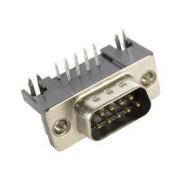 1 pcs : 09681635811 - CONN D-SUB PLUG 9POS R/A SLDR