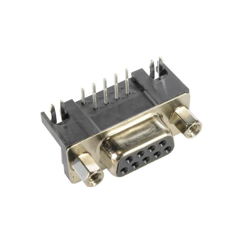 1 pcs : 09681537613 - CONN D-SUB RCPT 9POS R/A SLDR
