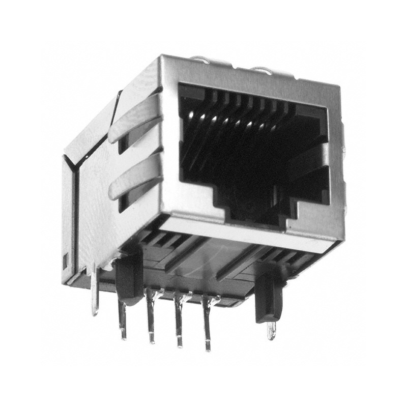 1 pcs : J00-0061NL - CONN JACK 1PORT 100 BASE-TX PCB