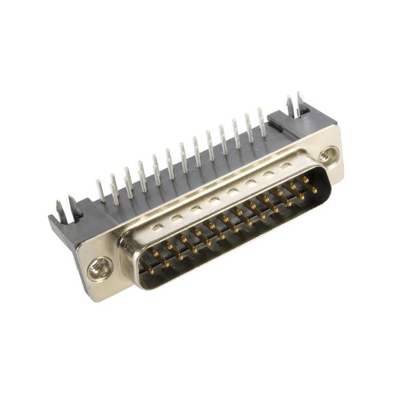 1 pcs : 09683637812 - CONN D-SUB PLUG 25POS R/A SLDR