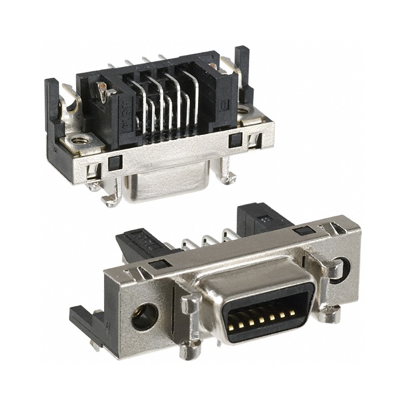 1 pcs : DX10G1M-14SE(50) - CONN MINI HD RCPT 14P R/A SOLDER