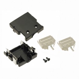 1 pcs : DH-27-CT1B - CONN BACKSHELL 27POS 180DEG SHLD