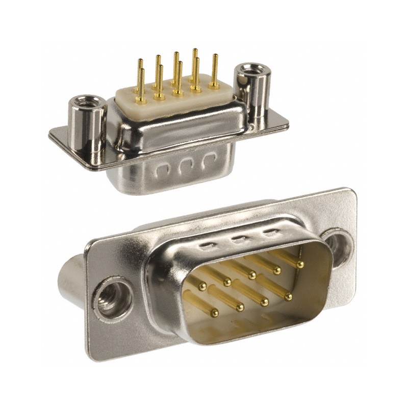 1 pcs : 172-E09-113R021 - CONN D-SUB PLUG 9P PNL MNT SLDR