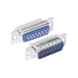 1 pcs : SD15P - CONNECTOR DB15M SOLDER