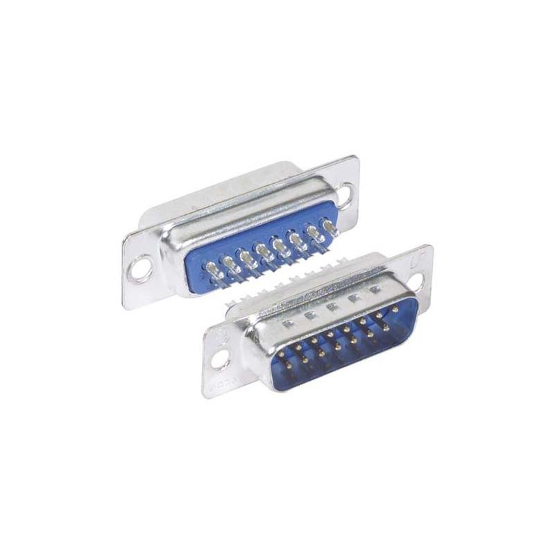 1 pcs : SD15P - CONNECTOR DB15M SOLDER