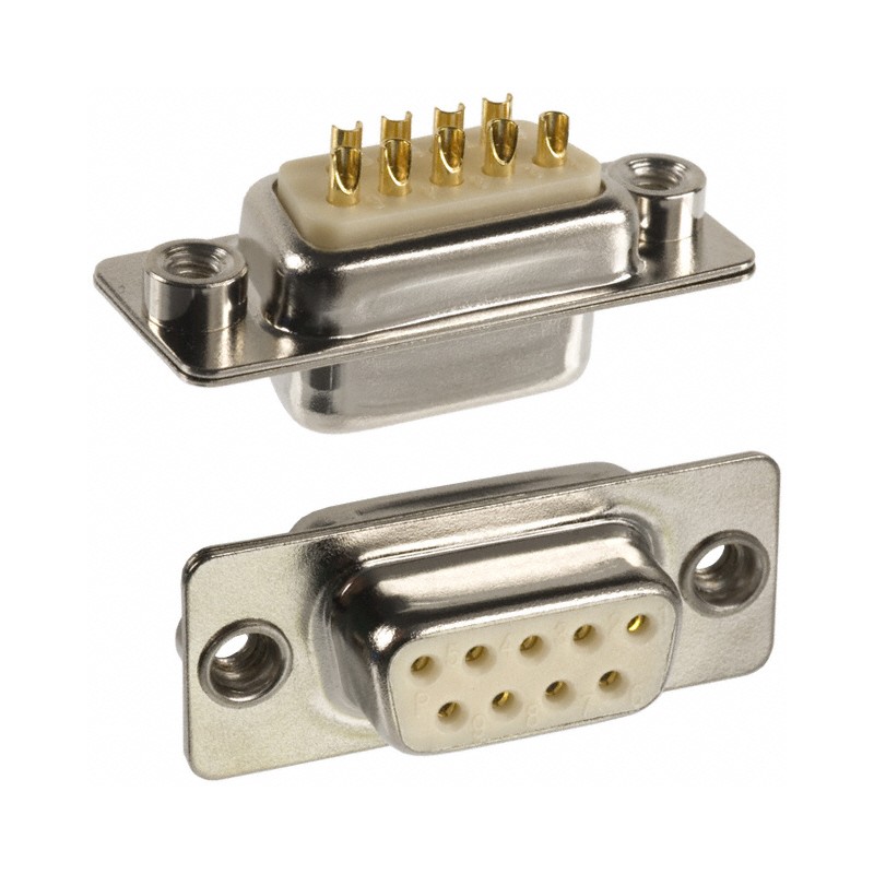 1 pcs : 172-E09-203R011 - CONN D-SUB RCPT 9POS PNL MNT