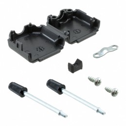 1 pcs : 09670090424 - CONN BACKSHELL 9POS 180DEG BLACK