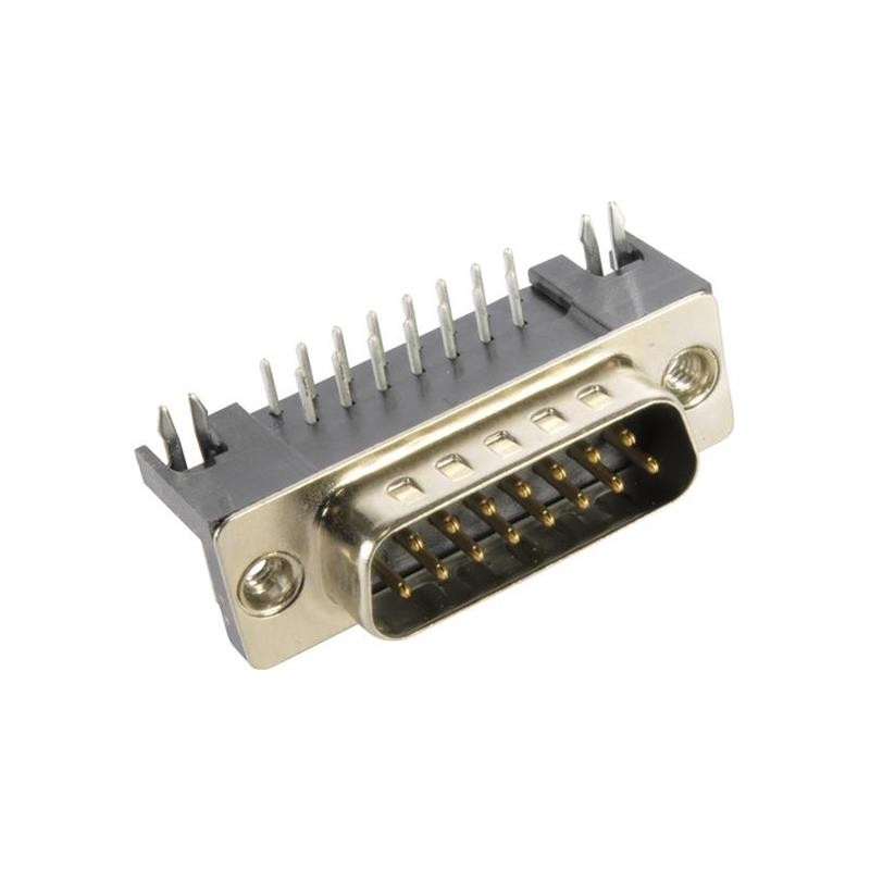 1 pcs : 09682635812 - CONN D-SUB PLUG 15POS R/A SLDR
